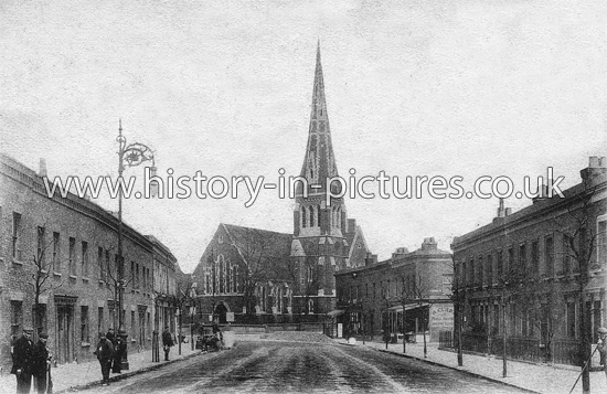 Christ Church, Cubitt Town, London. c.1904.